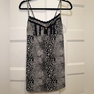 Betsey Johnson Black and White Patterned Intimates